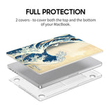 The Great Wave off Kanagawa - Clear MacBook Case