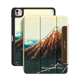 Rainstorm Beneath the Summit - Leather Magnetic iPad Case