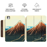 Rainstorm Beneath the Summit - Leather Magnetic iPad Case