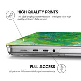 Green Wheat Fields, Auvers - Clear MacBook Case