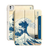 The Great Wave off Kanagawa - Leather Magnetic iPad Case