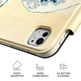The Great Wave off Kanagawa - Leather Magnetic iPad Case