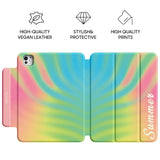 Summer Colors - Leather Magnetic iPad Case