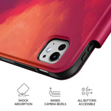 Fiery Red - Leather Magnetic iPad Case
