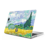 Wheat Field with Cypresses - Clear MacBook Case