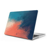 Blue/Orange - Clear MacBook Case