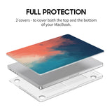Blue/Orange - Clear MacBook Case