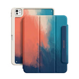 Blue/Orange - Leather Magnetic iPad Case