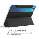 Blue/Orange - Leather Magnetic iPad Case
