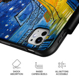 Cafe Terrace at Night - Leather Magnetic iPad Case