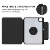 Road with Cypress and Star - Leather Magnetic iPad Case