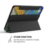 Road with Cypress and Star - Leather Magnetic iPad Case