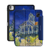 The Church at Auvers - Leather Magnetic iPad Case