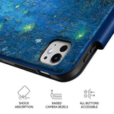 Starry Night Over the Rhone - Leather Magnetic iPad Case