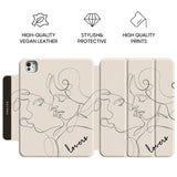 Sweet Kiss - Leather Magnetic iPad Case
