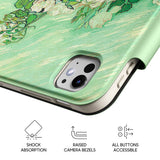 Vase with Pink Roses - Leather Magnetic iPad Case
