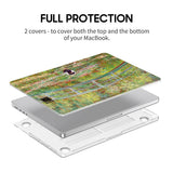 Bridge Over a Pond of Water Lilies - Clear MacBook Case