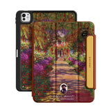 Pathway in Monet's Garden at Giverny - Leather Magnetic iPad Case