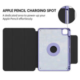 Blue Water Lilies and Willow - Leather Magnetic iPad Case