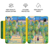 The Artist's Garden at Vetheuil - Leather Magnetic iPad Case