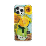 Vase with Three Sunflowers - iPhone Case