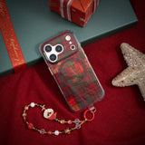Gold Chain Crystal Wrist Strap - Santa Claus