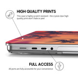 Red Dusk - Clear MacBook Case