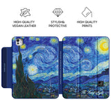 Starry Night - Leather Magnetic iPad Case