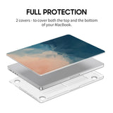 Beige Blue - Clear MacBook Case