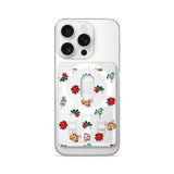 Holly＆Poinsettia - Matte Wallet MagSafe Compatible
