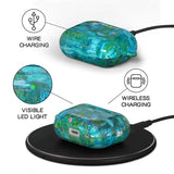 Water Lilies (Turquoise) - AirPods Case