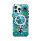 Water Lilies (Turquoise) - iPhone Case
