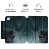 Black Gray - Leather Magnetic iPad Case