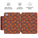 Hibiscus - Leather Magnetic iPad Case