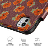 Hibiscus - Leather Magnetic iPad Case