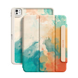 Floating Clouds - Leather Magnetic iPad Case
