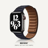 Apple Watch Series | Leather Link Magnetic Strap