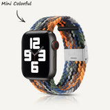Apple Watch Series | Colorful Nylon Braided Watch Strap (Watch clasp series)