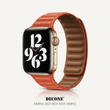 Apple Watch Series | Leather Link Magnetic Strap