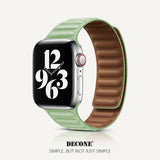 Apple Watch Series | Leather Link Magnetic Strap