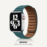 Apple Watch Series | Leather Link Magnetic Strap