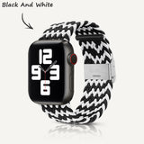 Apple Watch Series |  W Texture Nylon Woven Strap (Watch clasp series)