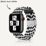 Apple Watch Series |  W Texture Nylon Woven Strap (Watch clasp series)
