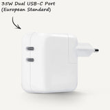 Power Adapter Series | 35W Dual USB-C Port Power Adapter (British standard)