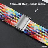 Apple Watch Series | Nylon Braided Watch Strap (Watch clasp series)
