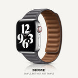 Apple Watch Series | Leather Link Magnetic Strap