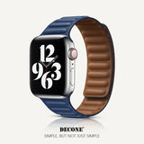 Apple Watch Series | Leather Link Magnetic Strap