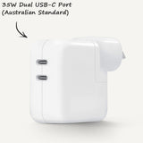 Power Adapter Series | 35W Dual USB-C Port Power Adapter (British standard)
